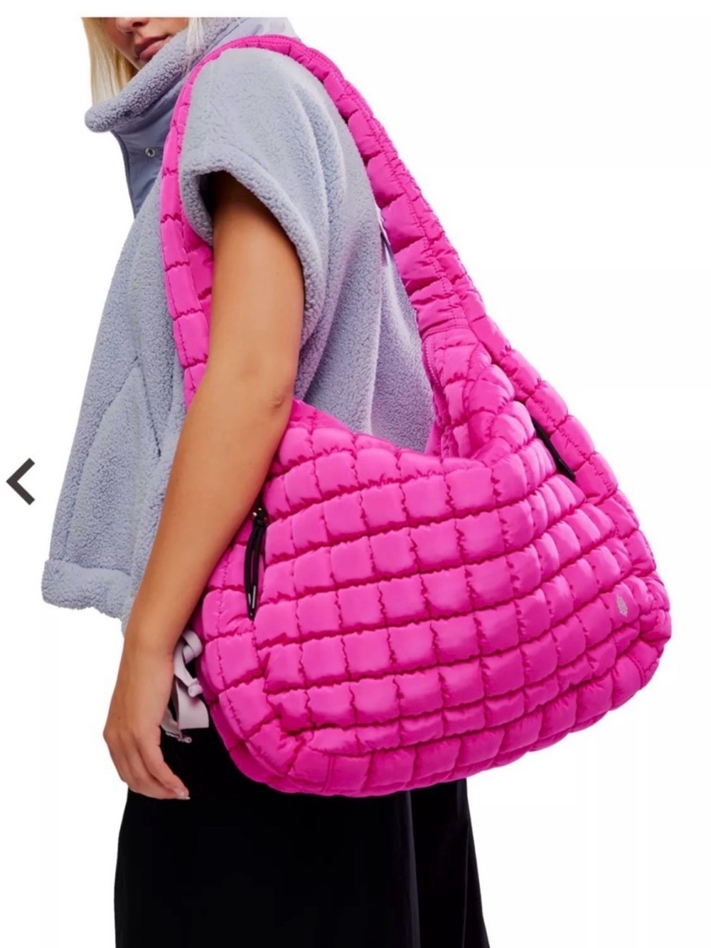NWT FP movement Quilted carryall - fuchsia flirt
